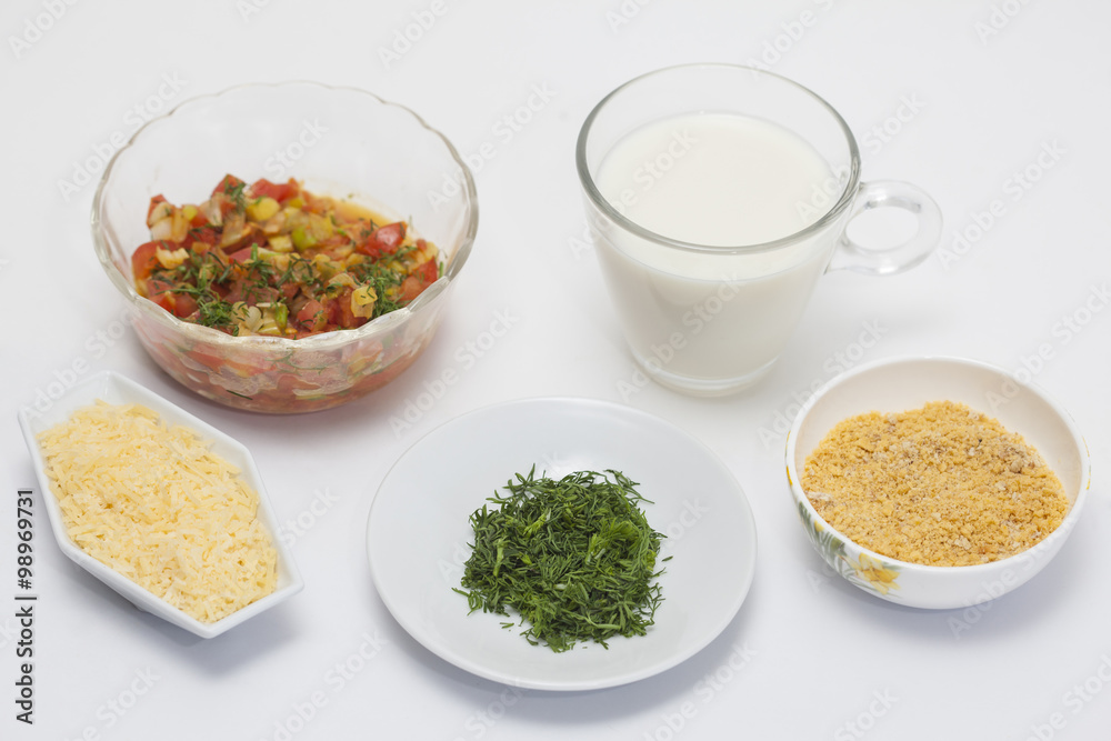 Ingredientes para Preparar Pepinos de Rellenar Ingredientes para Preparar Pepinos de Rellenar