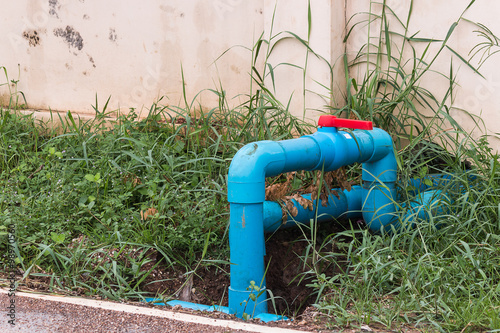 water pipe in pit