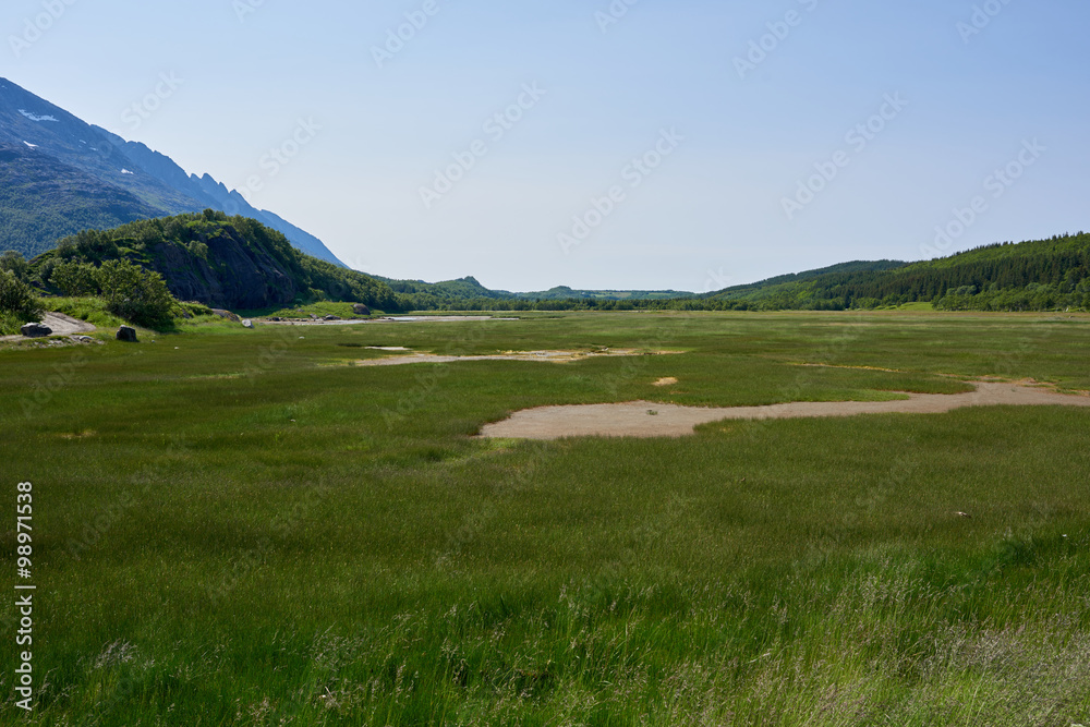 Green Field in Helgeland, Norway