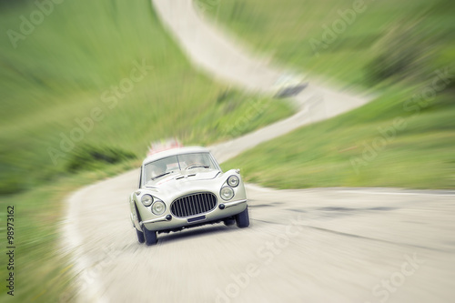 Vintage car with zoom effect © pergo70