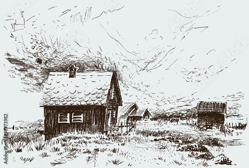 Village in the mountains