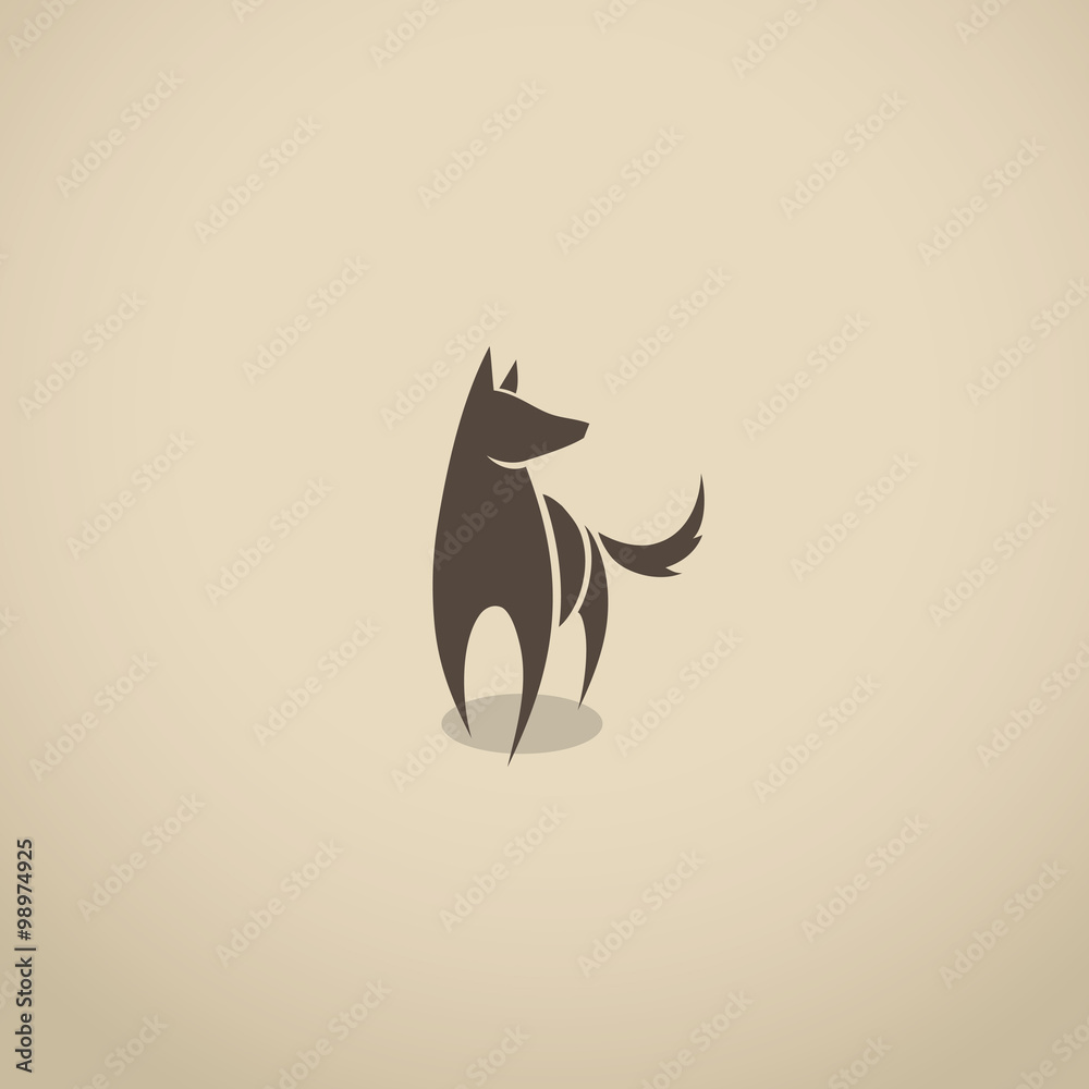 Obraz premium Wolf symbol