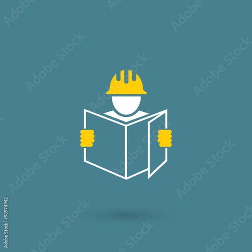 Construction worker icon