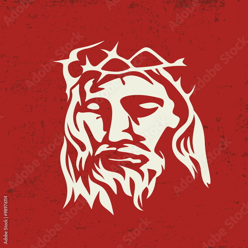 Face of Jesus Christ, hand drawn
