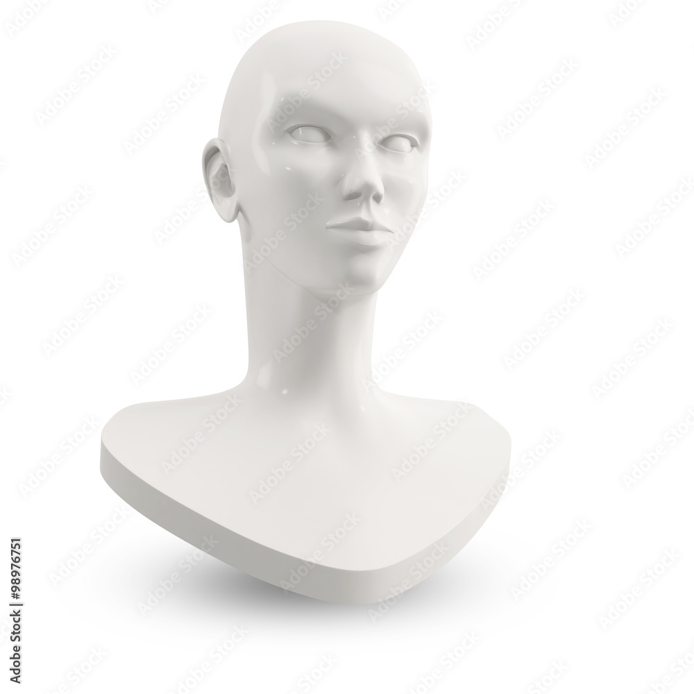 white female mannequin head for makeup lesson white female mannequin head for makeup lesson