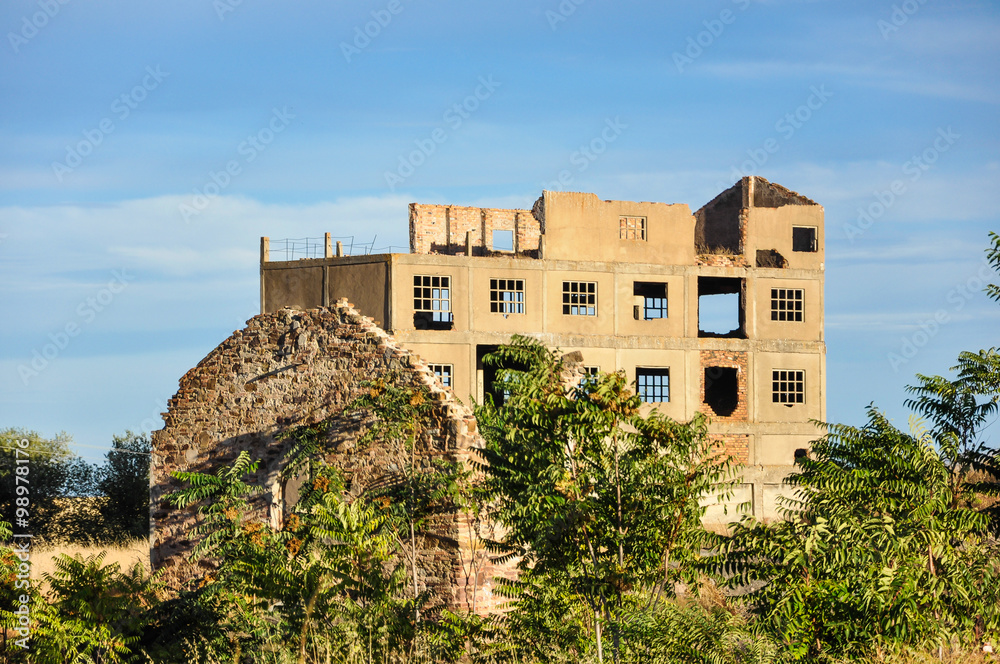 Mining ruins in Puertollano, Ciudad Real, Spain	