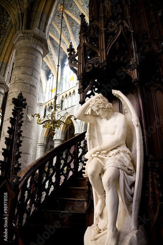 Tablou pe pânză Genius of Evil, Liege, Belgium