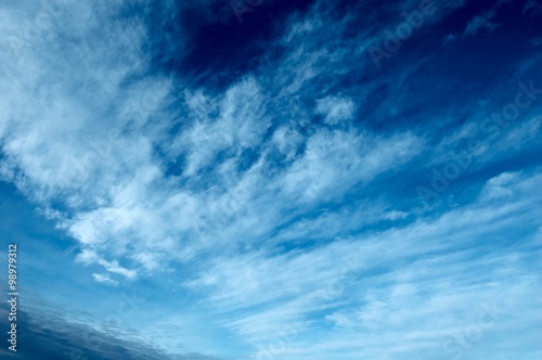 blue sky and clouds