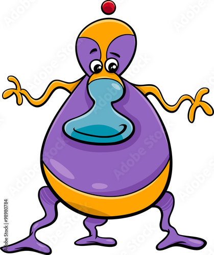 alien cartoon character