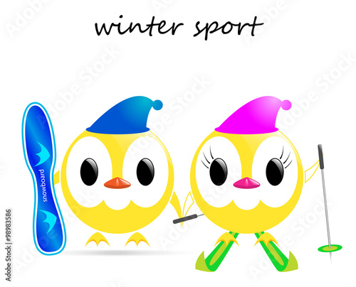 vector winter sport