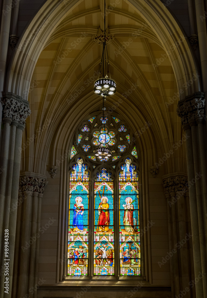 New York City Saint Patrick's Gothic Cathedral Interior

