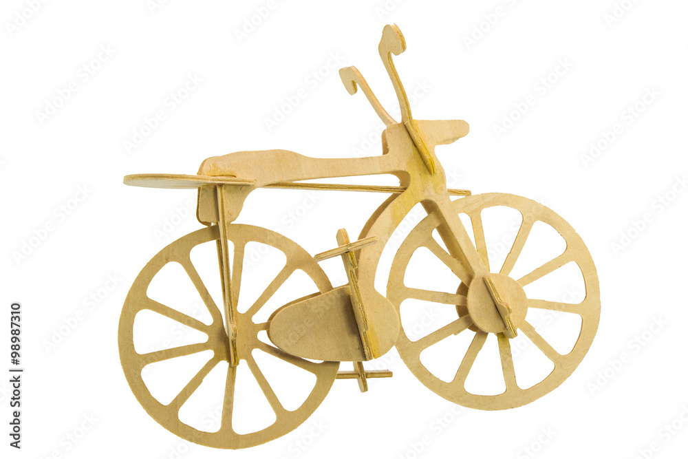 Fototapeta premium Bike models made of wood