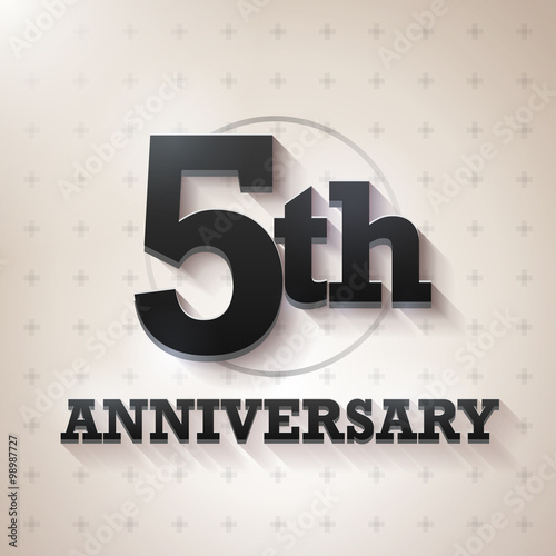 5th Anniversary 3D black