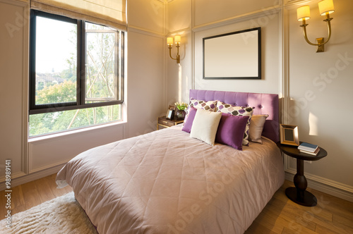 interior of modern bedroom