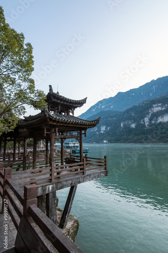 Three Gorges Tribe Scenic Spot along the Yangtze River  located