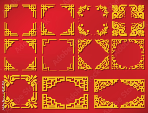 vector china new year frame
