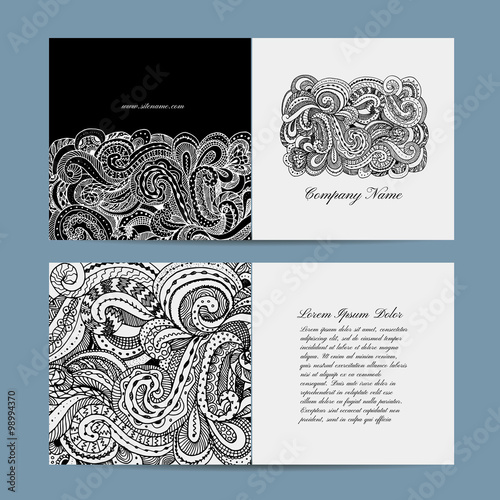 Greeting card, floral design