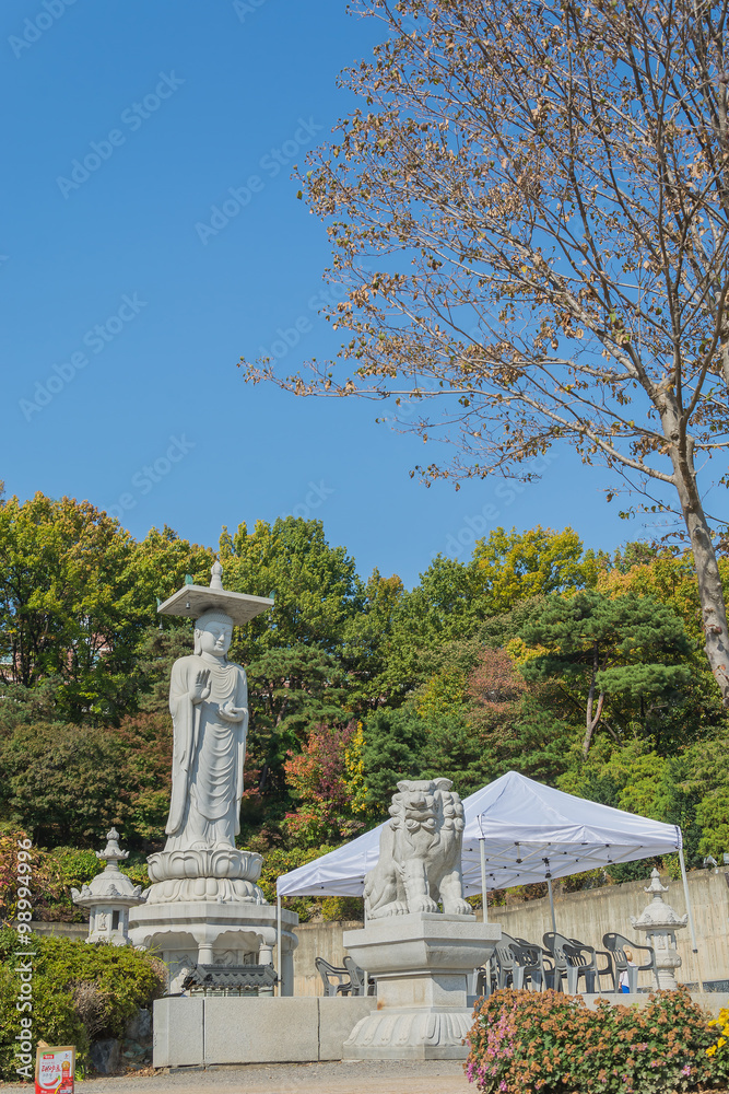 Bongeunsa temple in seoul city at Korea