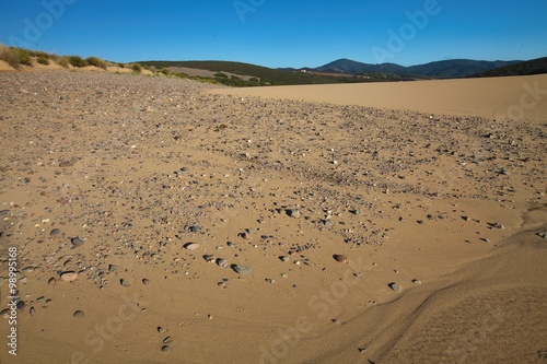 wind creates interesting drawings in the sand, Sardinia