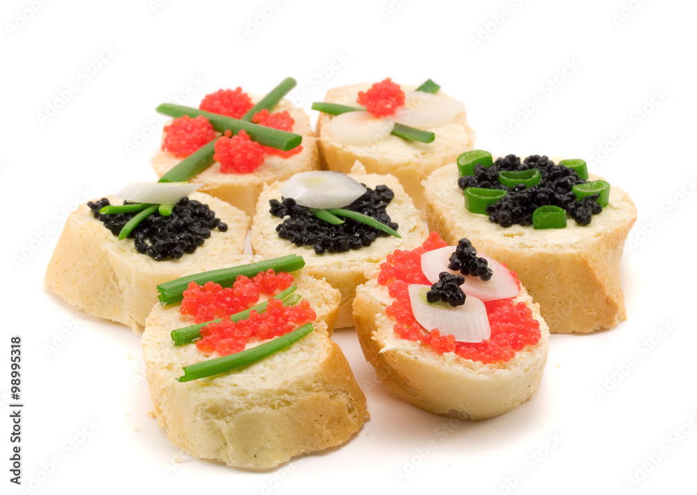 Sandwiches with Caviar