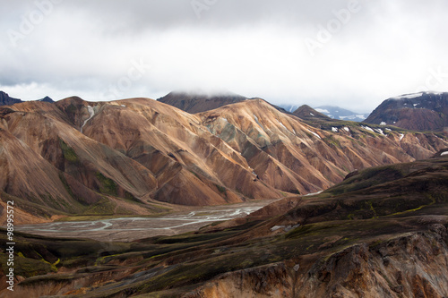 Paesaggio in Islanda, montagne