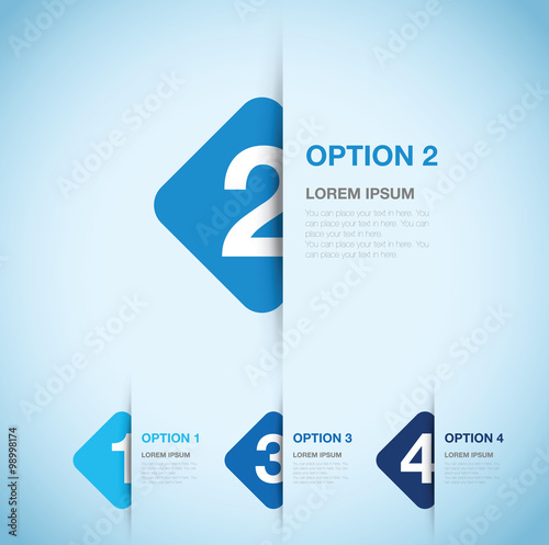 numbered option background