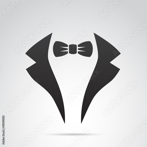 Suit, waiter icon. Vector art.