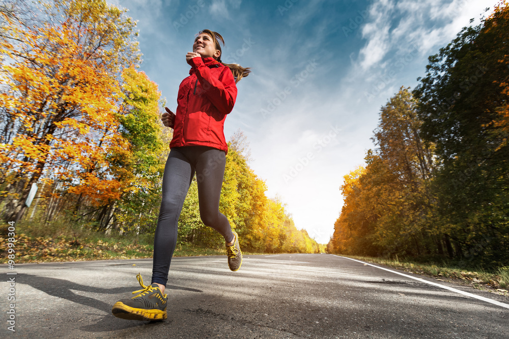 Runner on the road