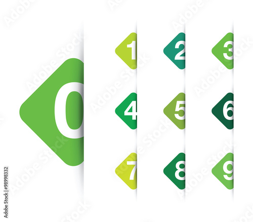 numbered option background