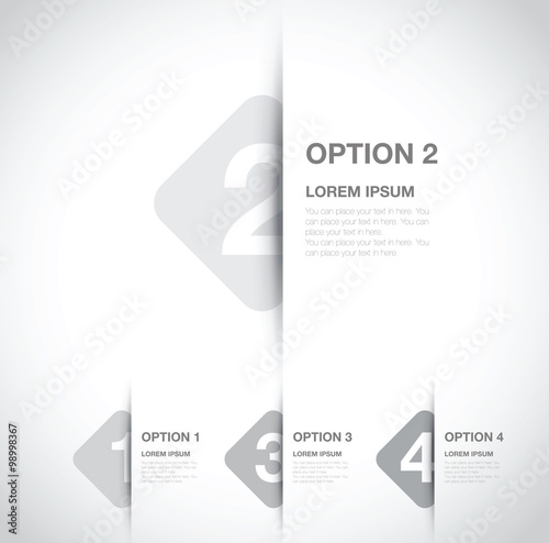 numbered option background