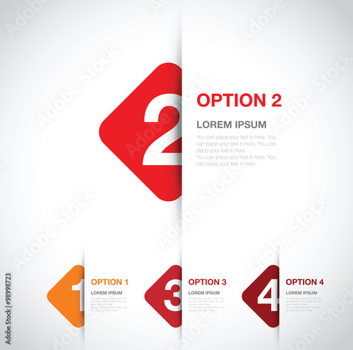 numbered option background