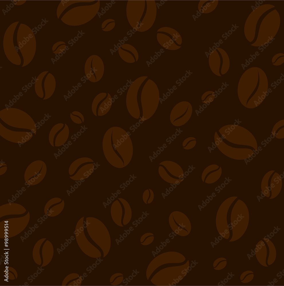 Coffee bean pattern vector Coffee bean pattern vector