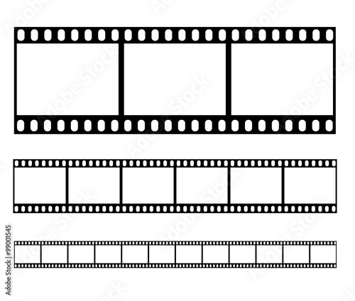 Filmstrip set illustration vector