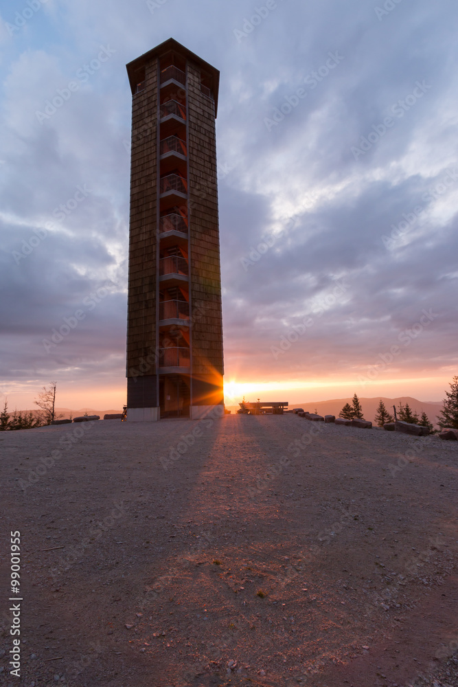 Sonnenuntergang am Buchkopfturm