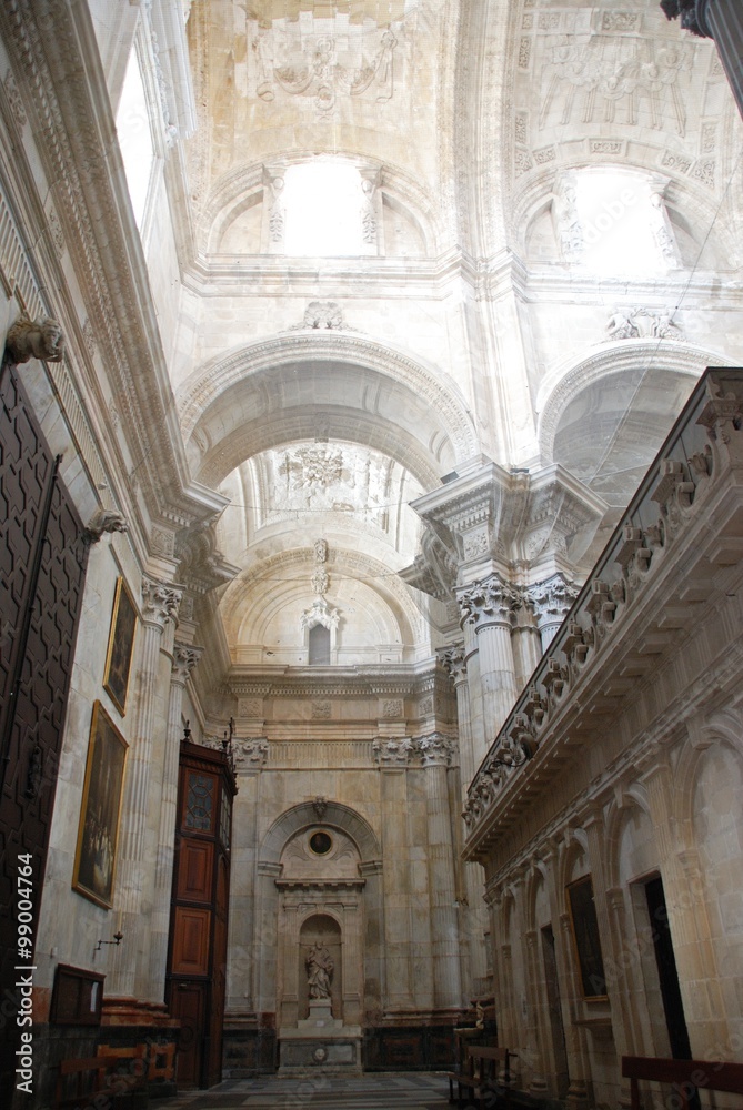 Interior view of Cadiz Cathedral.
