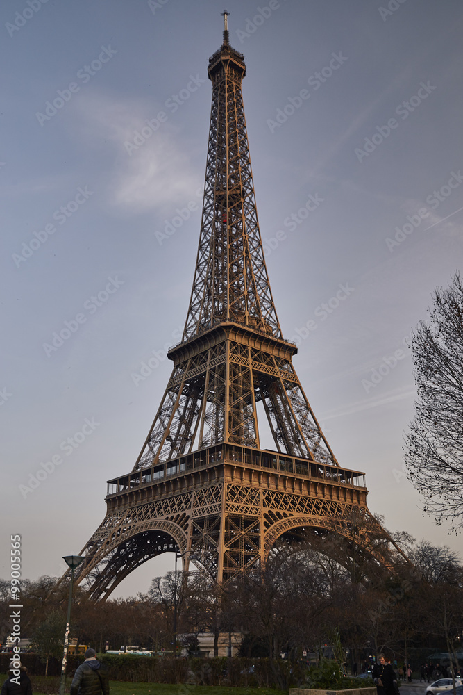 Eiffel tower in the afternoon