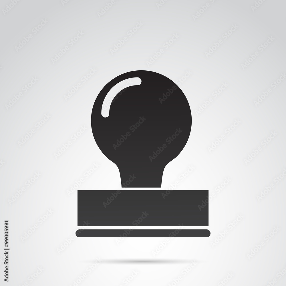 Stamp icon isolated on white background. Vector art. Stamp icon isolated on white background. Vector art.