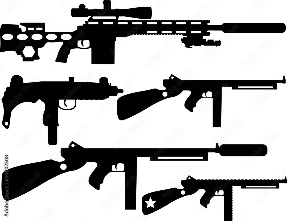 Naklejka premium Guns 7 -fo77