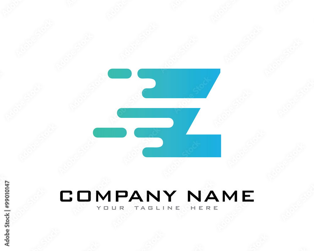 Letter Z Modern Fast Motion Effect Logo Letter Z Modern Fast Motion Effect Logo