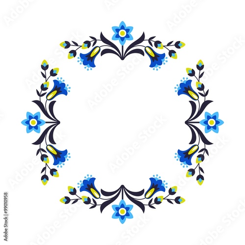 Polish folk flowers