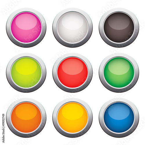 Free Download Glossy glass buttons - GFXLoad