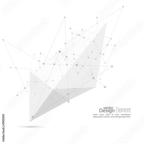 Abstract polygonal geometric shape.