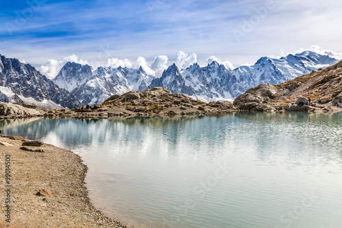 Lac des Cheserys And Mont Blanc - France © zm_photo