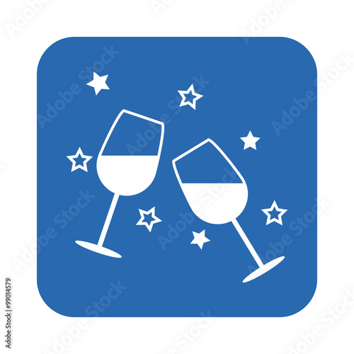 Wine in the glass icon