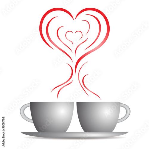 Tazzine aroma cuore rosso