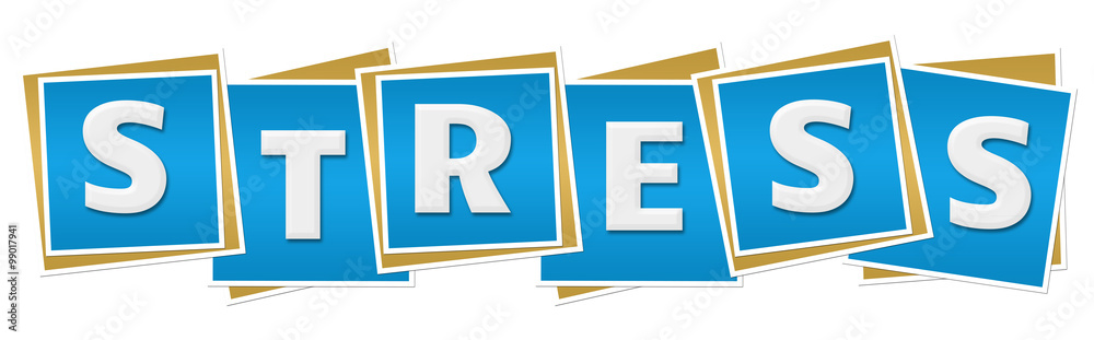 Fototapeta premium Stress Blue Squares 