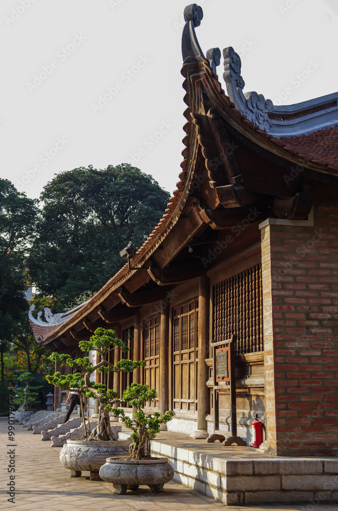 The Temple of Literature in Hanoi, Vietnam. The Temple of Literature in Hanoi, Vietnam.