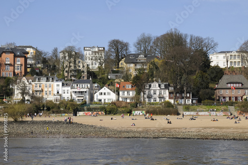 Övelgönne, Elbstrand, Elbe, Hamburg, Deutschland