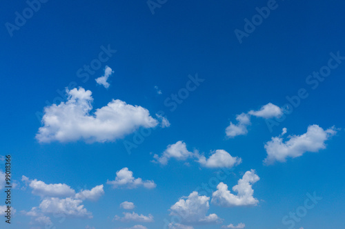 Beautiful clound in blue sky for blackground