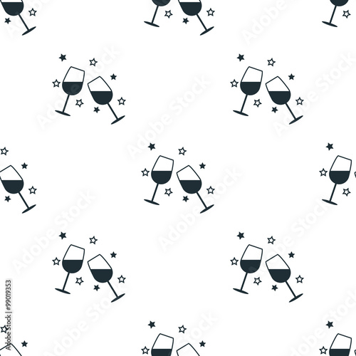 Wine in the glass icon